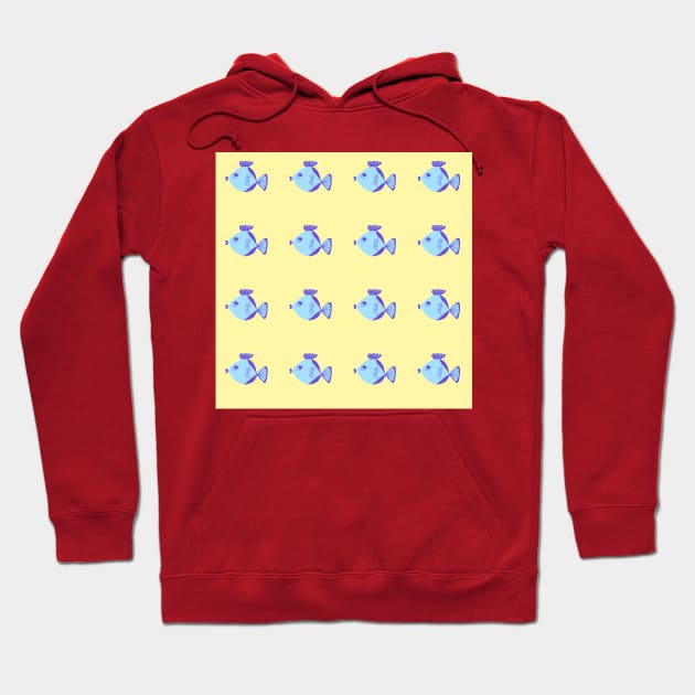 Small fish pattern Hoodie by Ninadventurous